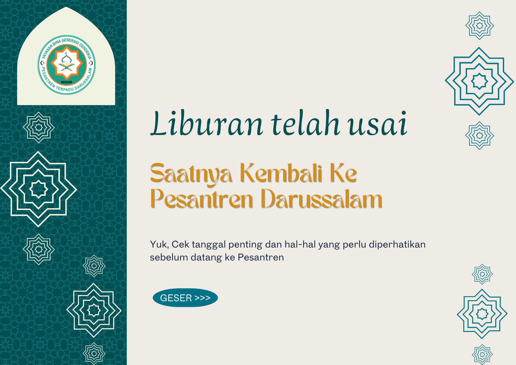 Liburan Telah Usai Cek Info Penting